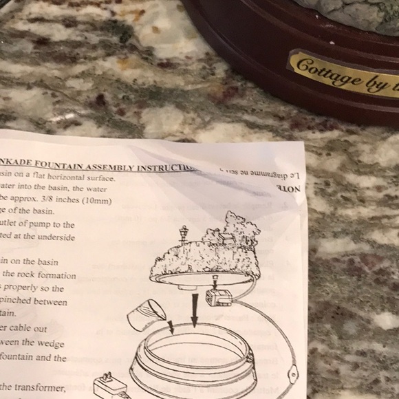 Thomas Kinkade Cottage by the Sea Waterall - Picture 4 of 5